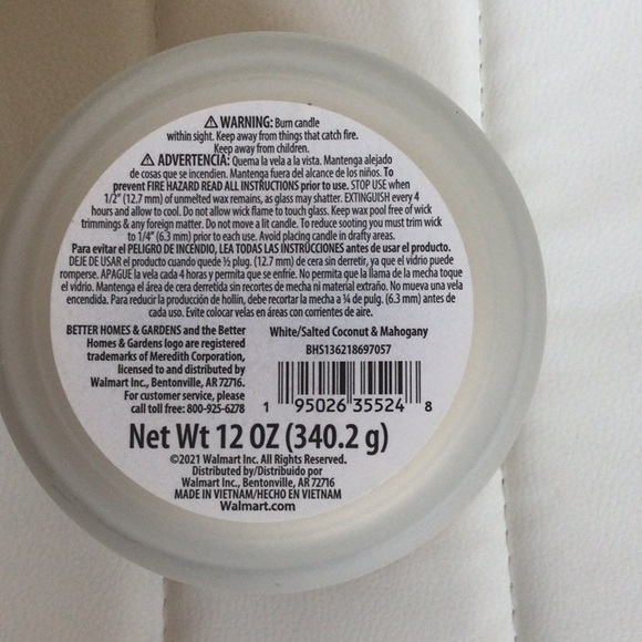 NEW Better Homes & Gardens Salted Coconut & Mahogany Candles - Picture 9 of 9